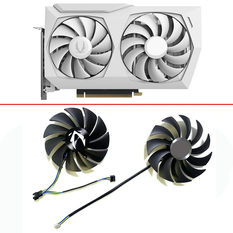 89 мм 100 CF9015H12S CF1010U12S 4PIN белый RTX3070 3060 Twin GPU для ZOTAC RTX 3070 Edge OC RTX3060Ti |