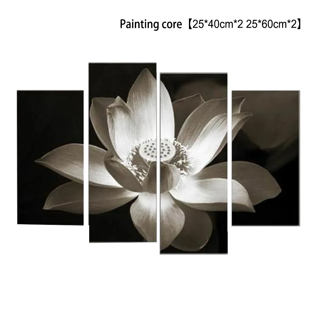 

Canvas Painting Ink Decor Craftsmanship Living Rooms Lotus Paintings