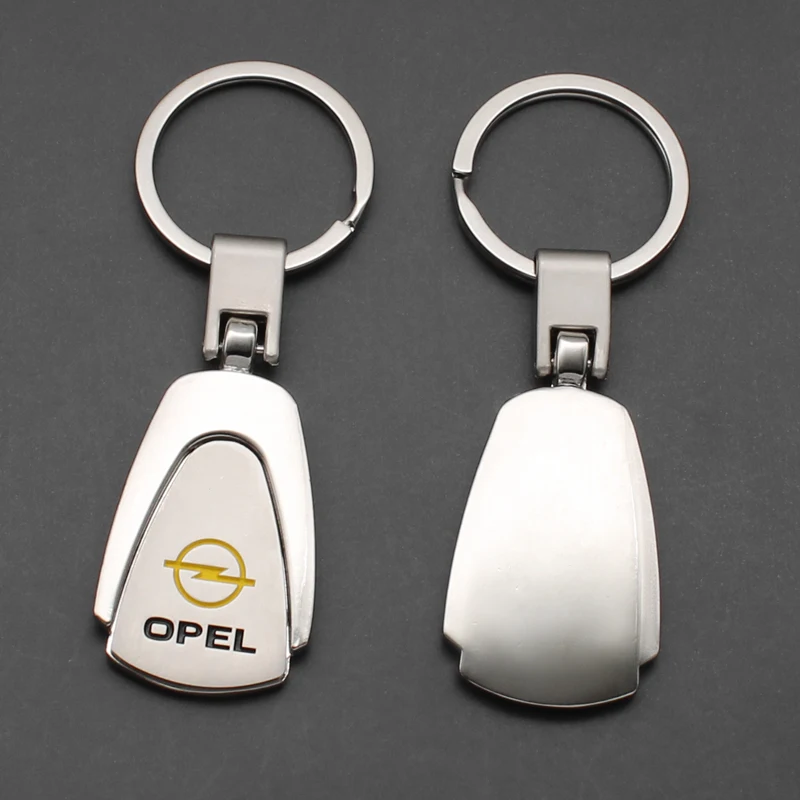 3D металлический + кожаный брелок для автомобильного стайлинга брелок-кольцо