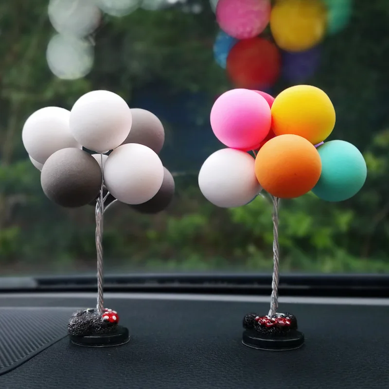

11cm Car Jewelry Model Decoration 2pcs/set Romantic Confession Balloon Foam Material Balloon Jewelry Decoration Gifts