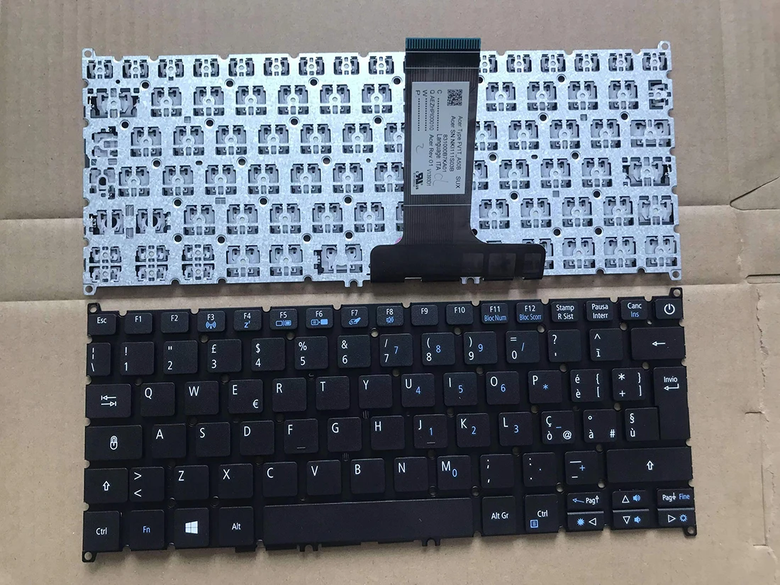 Новая клавиатура US RU IT для Acer Aspire S13 S5 371 ES1-132 ES1-132-C37M C9N8 TraverlMate B117 N16Q9 черная