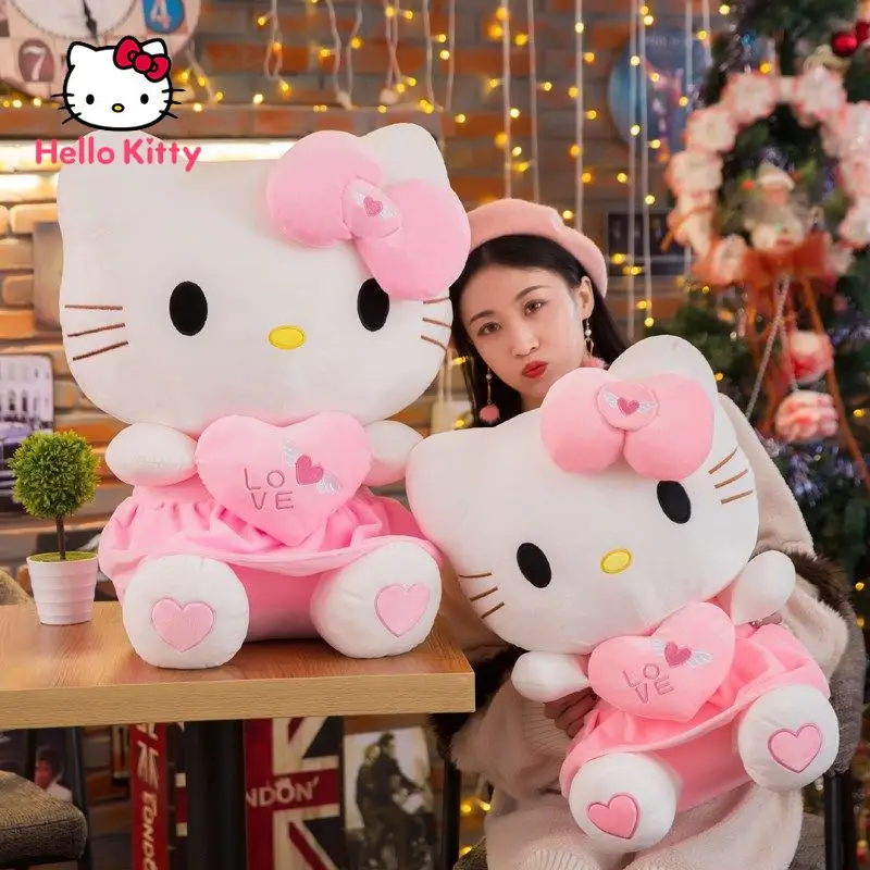 

Плюшевая игрушка Hello Kitty, девочка, принцесса, комната, кукла, подушка, мягкая кукла, кукла, милая мультяшная девушка, праздник, подарок на день ...