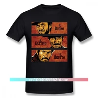 pure cotton quality the good the bad and ugly graphic t shirt for male il buono brutto cattivo tee shirt swag unique tshirt