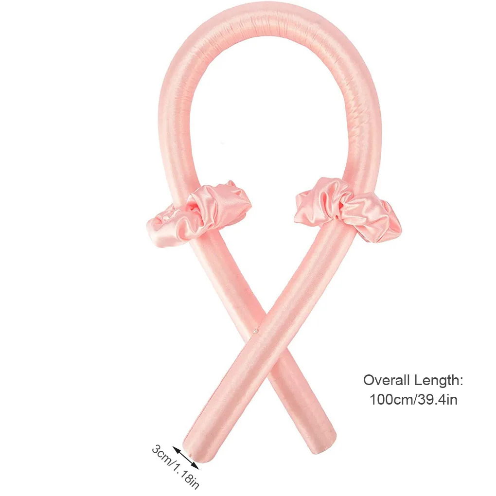 

3color Hair Roller With 2X Hair Bands Soft Foam Heatless Hair Curler For Long Hair No Heat Safe & Friendly To Hair Modeling Tool