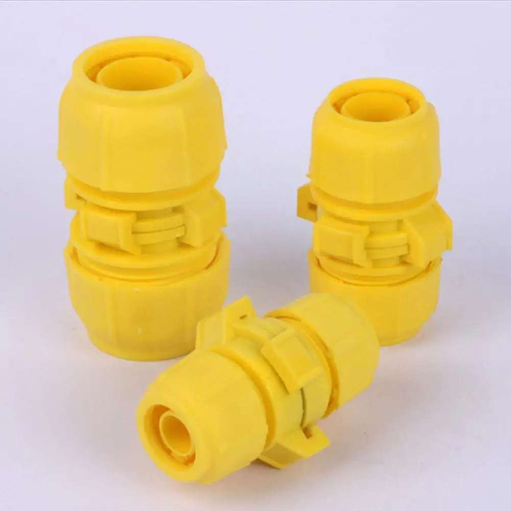 

Garden Watering Hose Abs Quick Connector Fast Grab Water Buckle Double Pipe Extender Joint Coupling Connector Adapter Hose K4q7