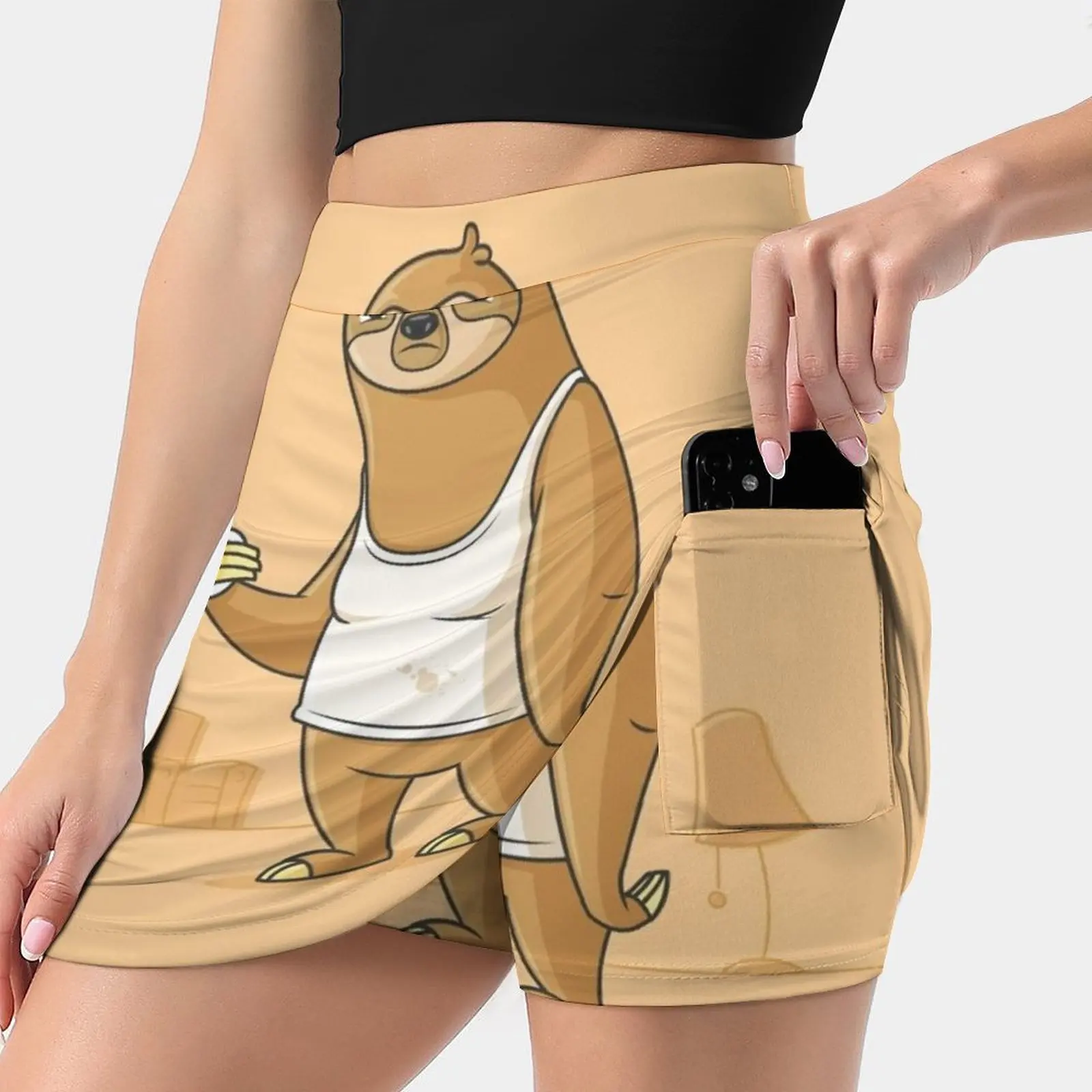 

Женская Спортивная юбка с карманами, юбка в Корейском стиле с животными, до 4Xl