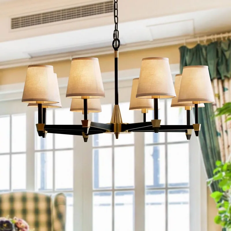 Description Picture 4 of itemFrench retro bedroom chandelier American solid wood creative art restaurant lamp homestay lamp master bedroom warm and romantic