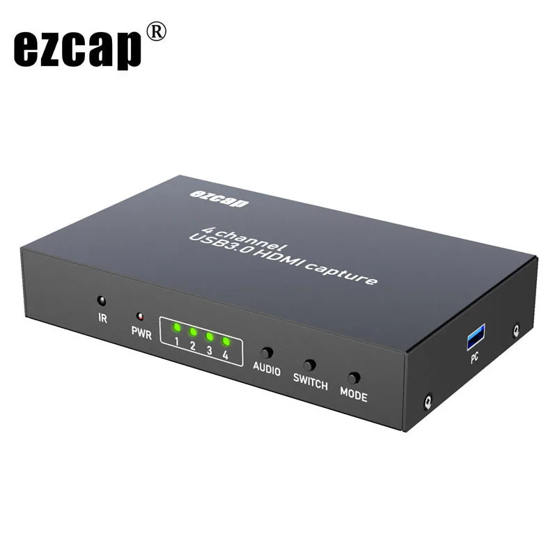 

4-х дюймовый экран Multiviewer, бесшовный переключатель, 4-канальный разъем USB 3,0, плата захвата видео HDMI, карта для записи игр и прямых трансляций