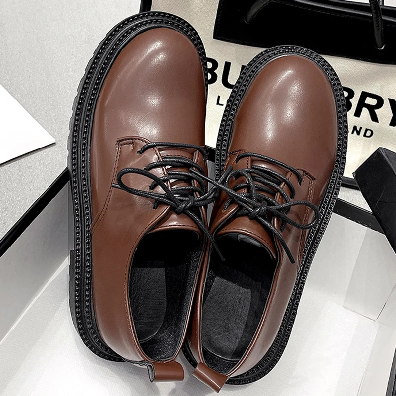 

Mary Jane shoes women's 2022 spring and autumn lace up college style jk single shoes all-match British style small leather shoes