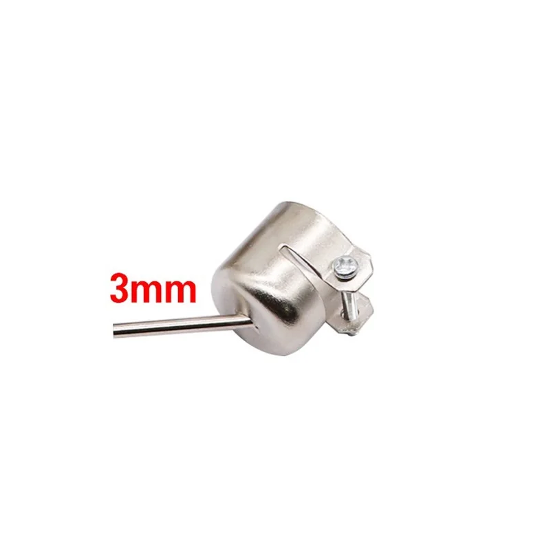 

Heat Gun Nozzle Silver Sleeve Stainless Steel Welding Nozzles For Soldering Rework Station 5 Degree Nozzle Sleeve Welding Nozzle