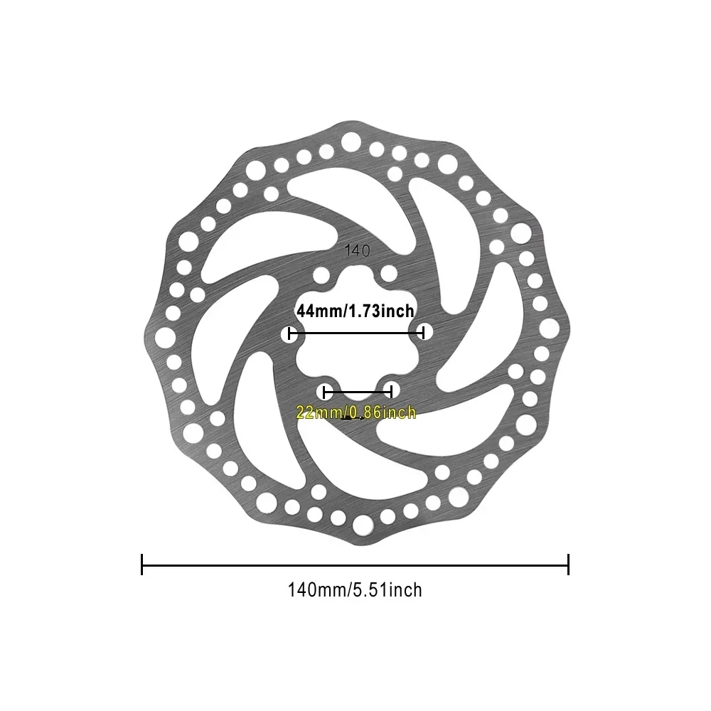 Ротор тормозного диска 140 мм универсальный 6 отверстий для ZERO 10X/Dualtron/Kaabo