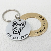 personalized german shepherd tag pet id tag pet collar dog collar accessories chihuahua charm handmade supplies for any breed