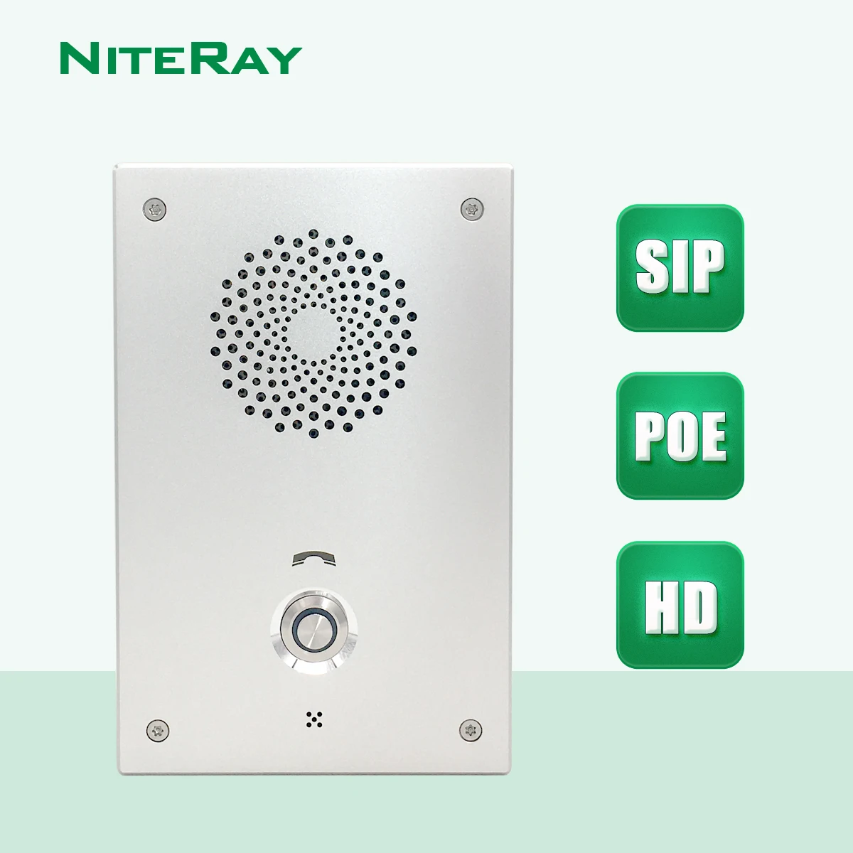 Niteray New Fully Waterproof SIP Door Bell Door Phone For Office Access Control