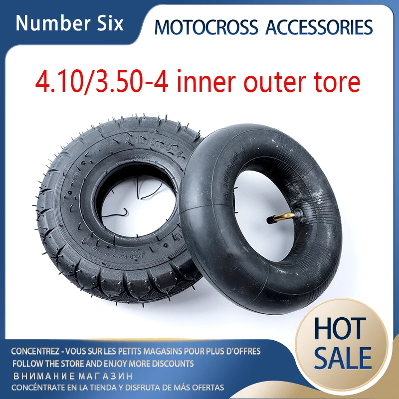 4.10/3.50-4 For ATV Quad Go Kart Cart, Electric Scooter Warehouse Auto Tire Parts 4.10-4 Pneumatic Tire Tube & Tube