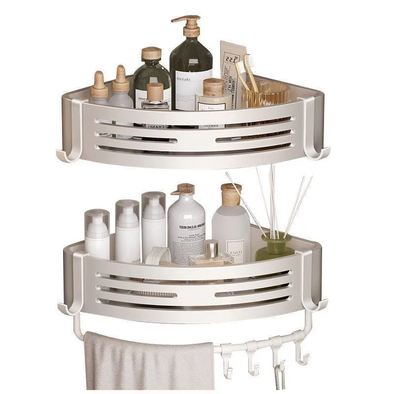 Угловая Полка Для Ванной Комнаты Из Алюминиевого Сплава Без Перфорации