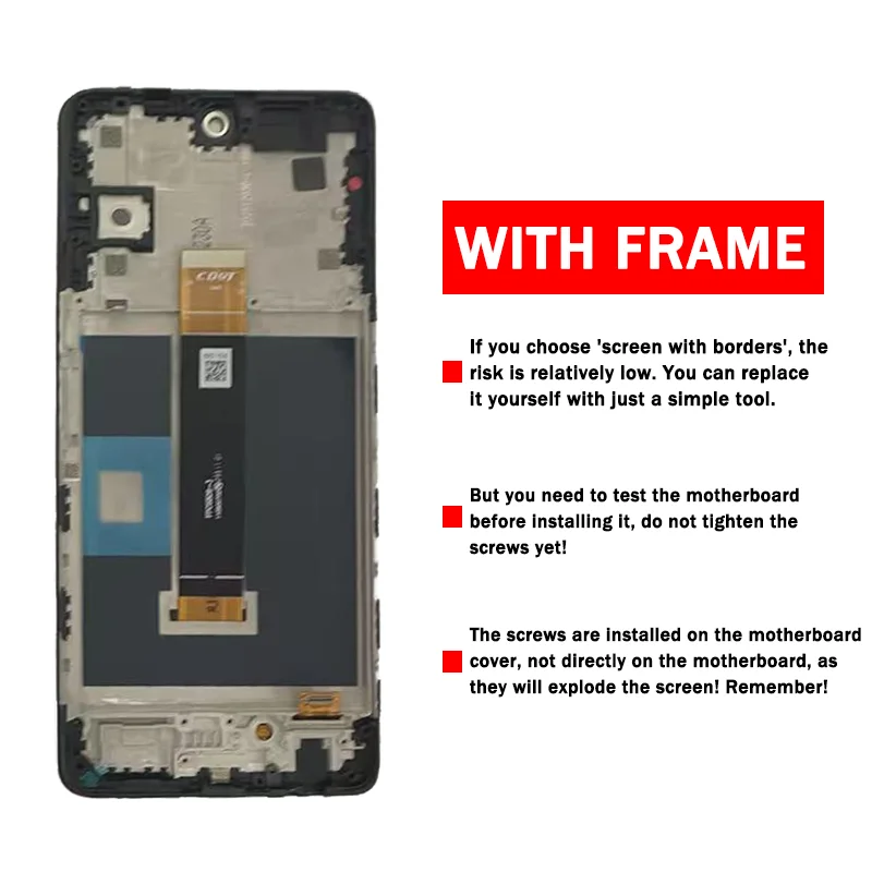 Фото 6,78-дюймовый IPS LCD для TCL 50 XL/50XL Nxtpaper 5G, сенсорный экран с дисплеем T702W T702M T704SP с рамкой. №2