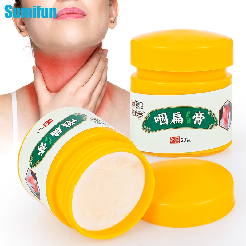 

2/3pcs Sore Throat Medical Cream Pharyngeal Dry Itchy Cough Neck Swelling Pain Relief Bad Breath Soothing Herb Medicine Ointment