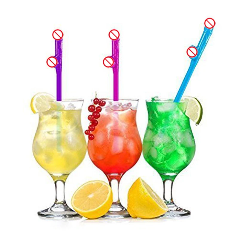 10 шт. питьевые соломинки для пениса свадебный душ сексуальный девичник Вилли