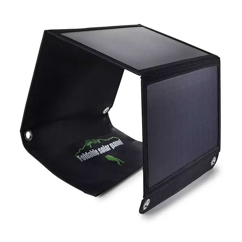 

2023NEW 21W Portable Solar Panels Battery SunPower Flexible Foldable Folding Waterproof 5V/2.4A USB Charger for Phone Power Stat