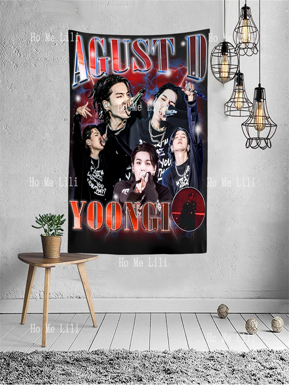 Agust D Tour Vintage Min Yoongi World настенный эстетический гобелен для спальни гостиной