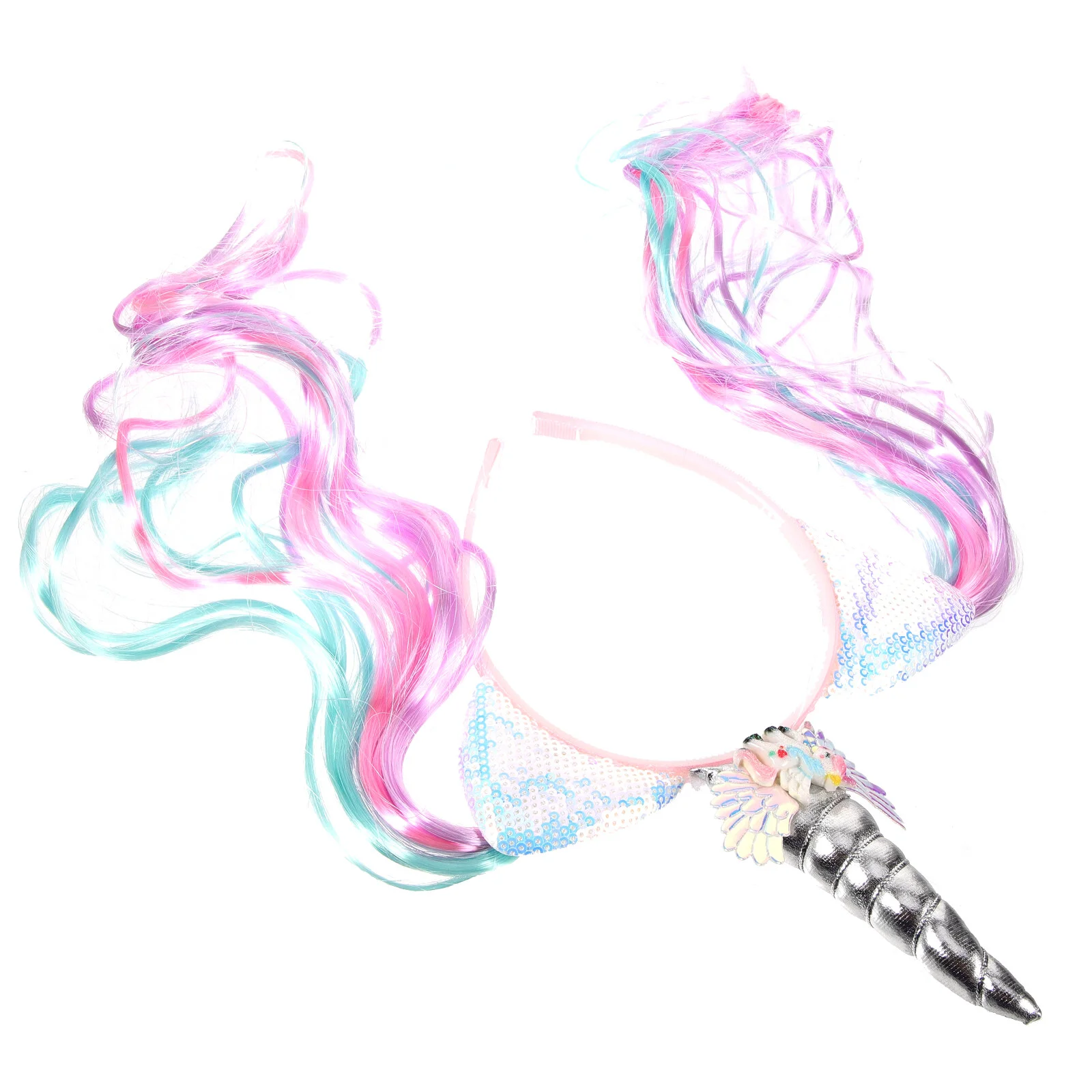 

Girls Headband Party Supplies Birthday Halloween Gifts Kids Aldult Unicorn Headwear Fancy Dress Decor Fiber Child