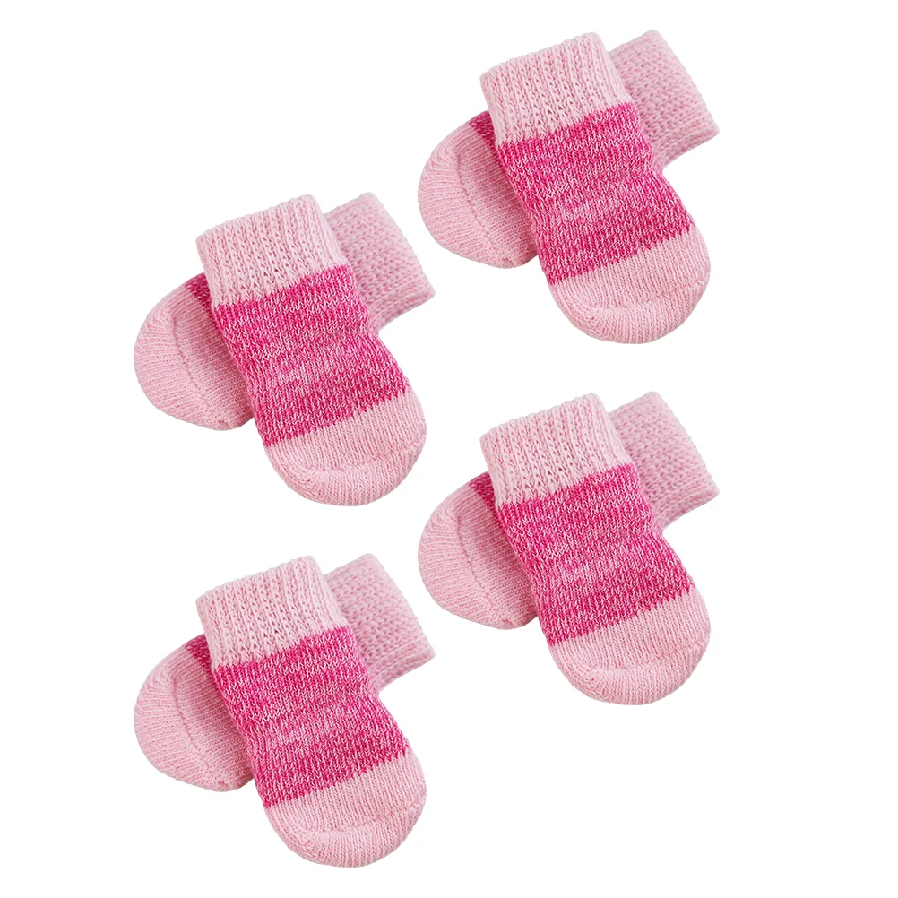 

2 Sets Lovely Non-slip Dog Sock Comfortable Elastic Anti-slip Dog Socks for Pet