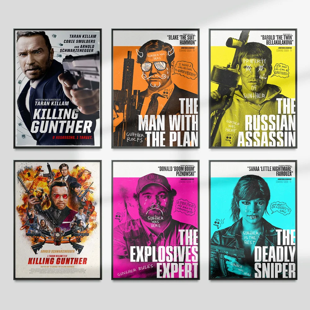 

Killing Gunther American Mockumentary Action Comedy Movie Print Art Poster Film Wall Stickers Video Room Decor Canvas Painting