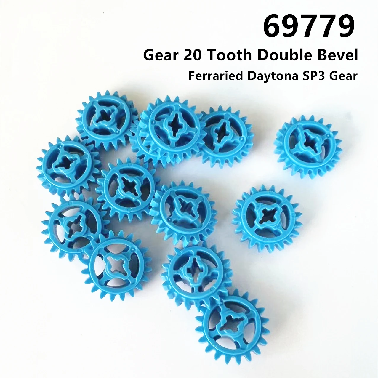 Конструктор Радужная свинка MOC частицы 69779 высокотехнологичная Шестерня 20 зубьев двойной скос детали конструктор «сделай сам» Обучающие совместимые игрушки