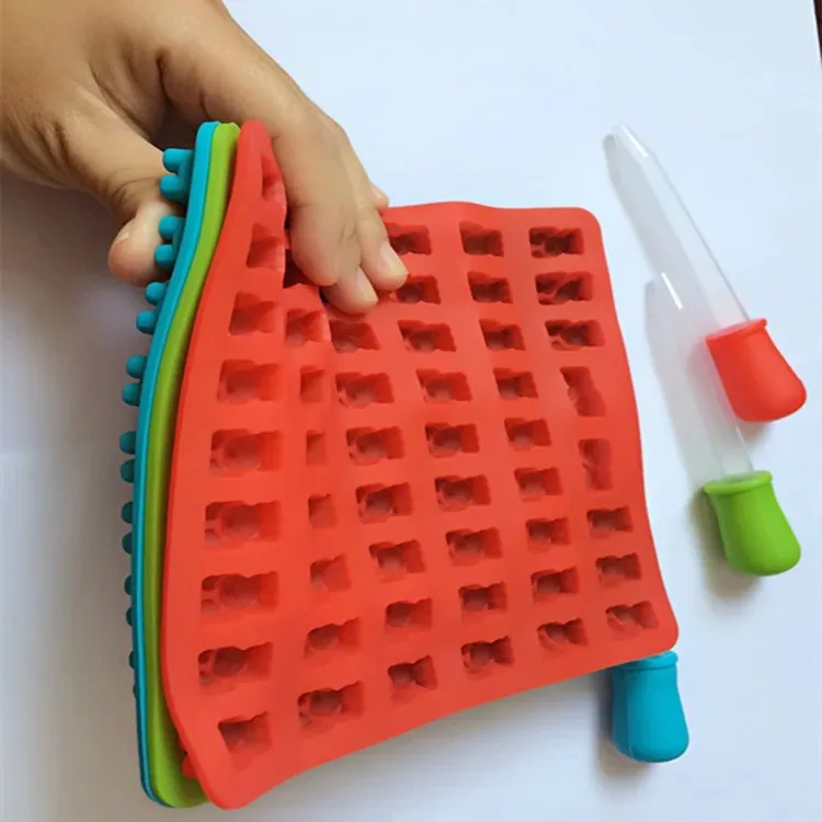 Силиконовые формы с 50 ячейками форма в виде мастического медведя пипеткой сделай