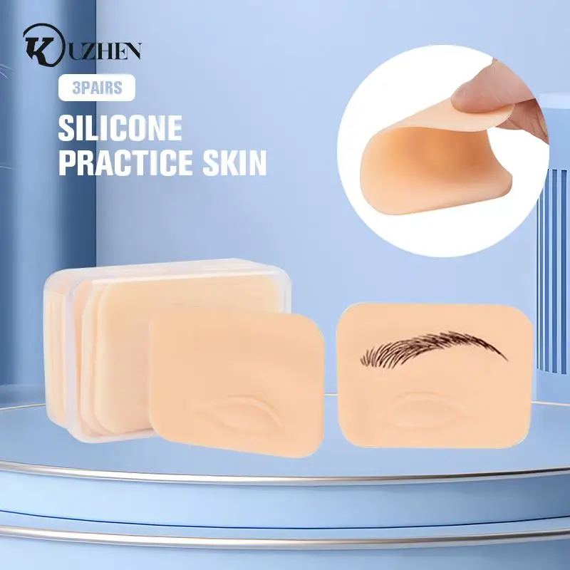 

3 пары, утолщенная силиконовая тренировочная кожа для татуировок