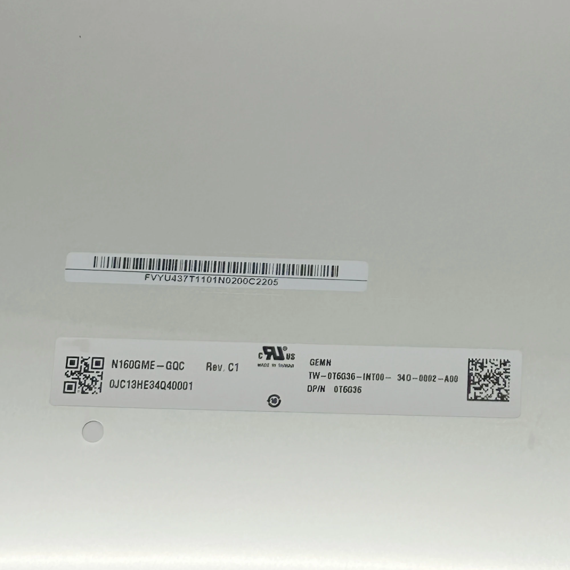 Фото N160GME-GQC QHD 2560x1600 240 Гц IPS 40-контактный eDP сменный дисплейный модуль LCD LED экран для ноутбука 16.0 дюймов №2
