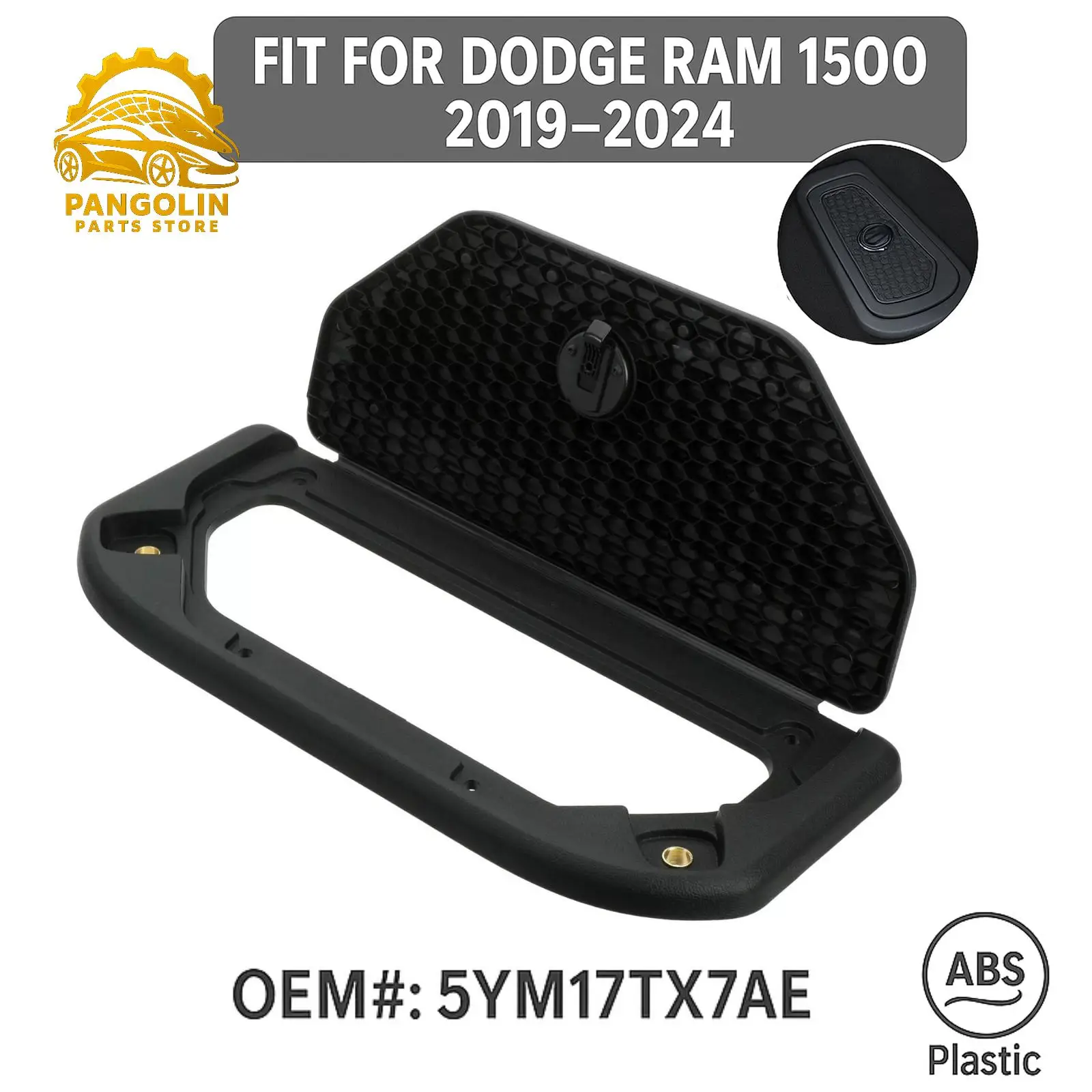 

Автомобильный черный ящик для хранения, крышка для Dodge Ram 2019–2024 — номер детали 5YM17TX7AE, левая и правая внутренняя отделка органайзера