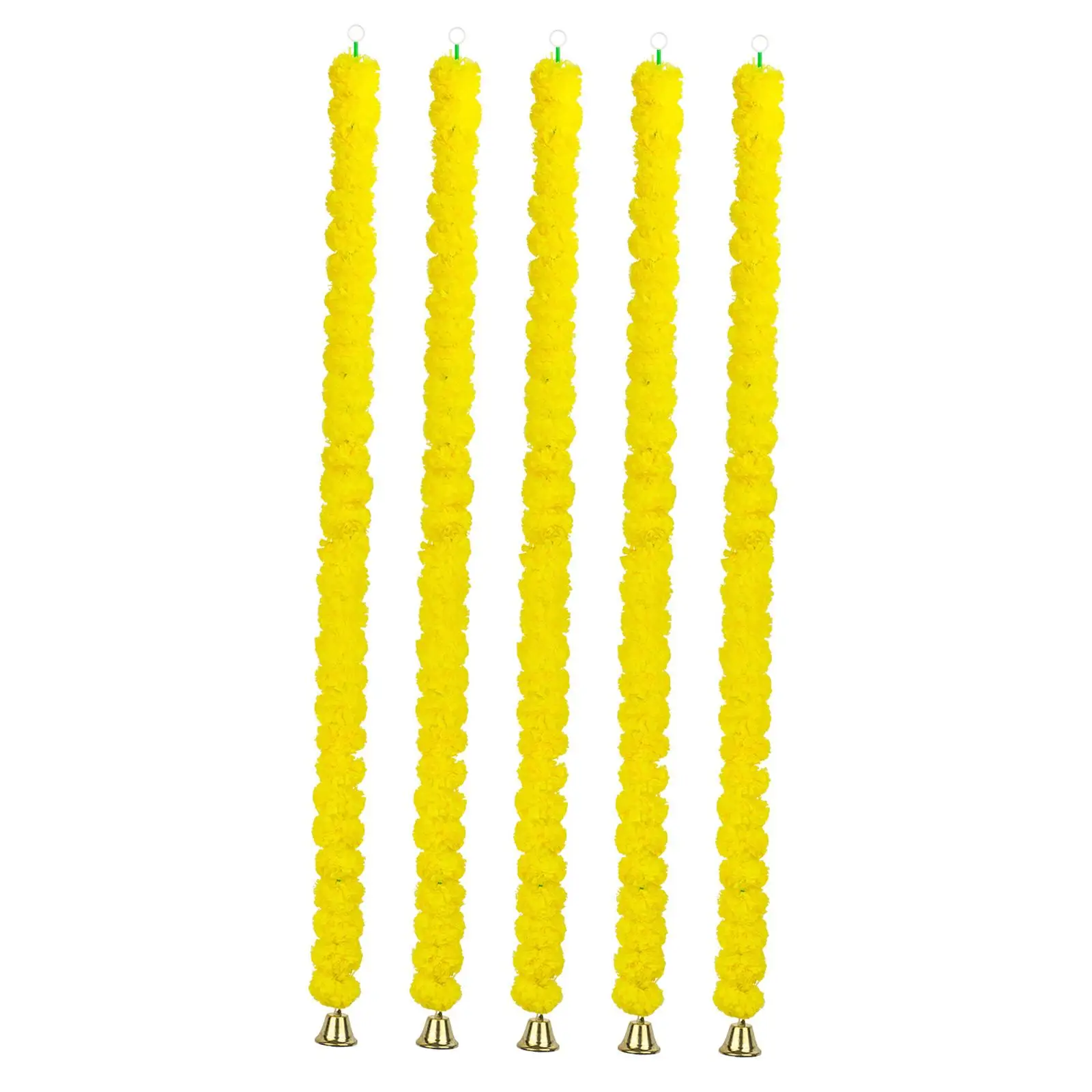 5 шт. гирлянда из календулы с колокольчиком для входной двери внутренней и