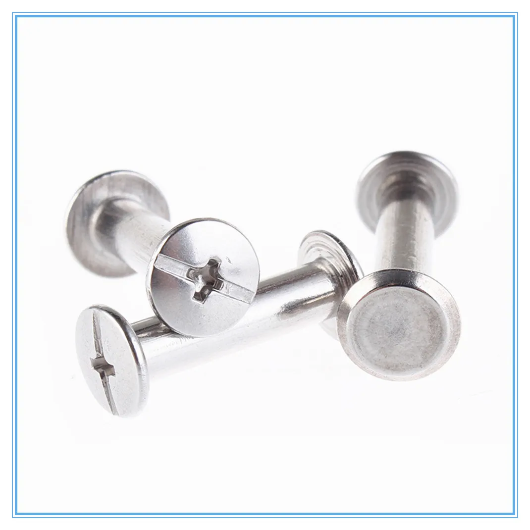 

50 шт. M5 * 5/6/8/10/12/14/16/18/20 мм никелированная железная заклепка, книга для рисунков, винт для обвязки ногтей, рецепты альбомов, булавка с заклепкам...