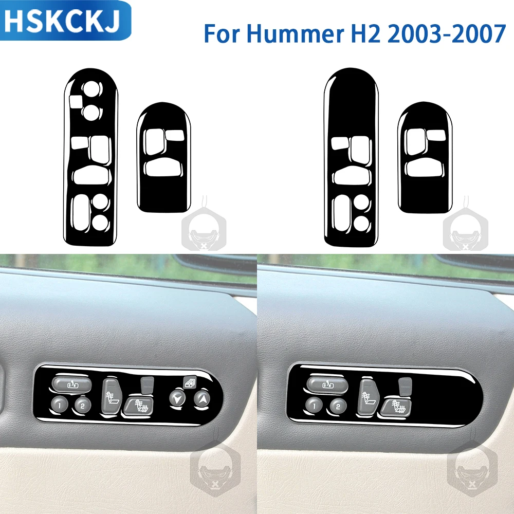 Для Hummer H2 2003 2004 2005 2006 2007 аксессуары пианино черный пластиковый автомобильный