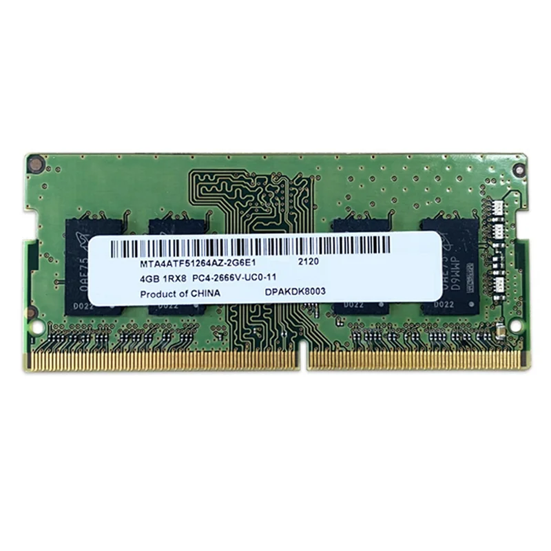 

DDR4 4GB 2666MHz RAM Memory 260 Pin SODIMM RAM Memory PC4-21300 1.2V Memory Laptop Computer RAM Memory