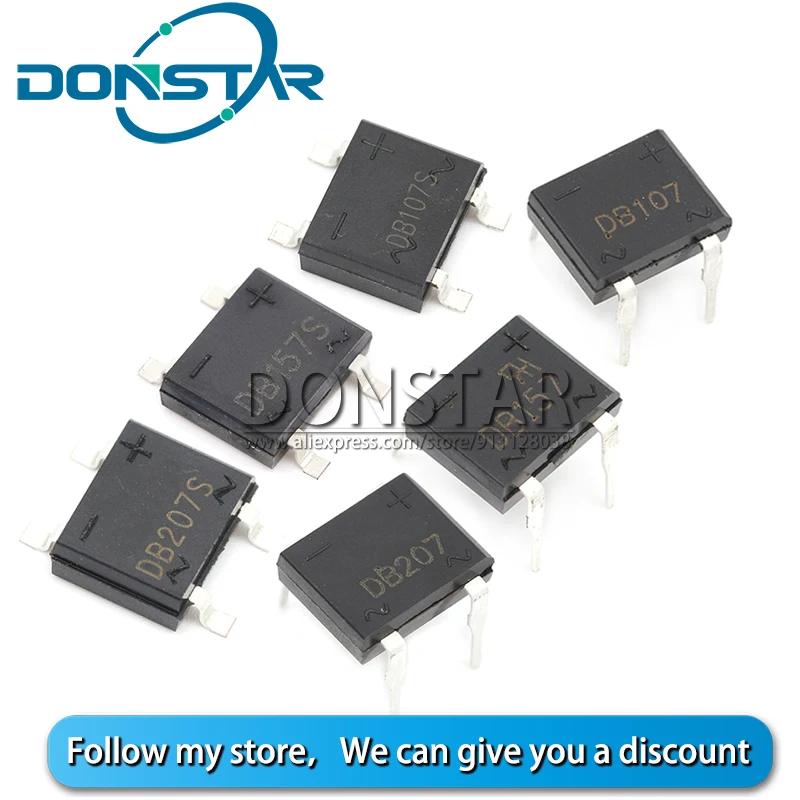 20 шт. MB6S MB10S MB6F MB10F SOP-4 MB6M MB10M DB104 DB104S DB105 DB105S DB106 DB106S DB107 DB107S DB157S DB157 DB207 DB207S DIP-4 |