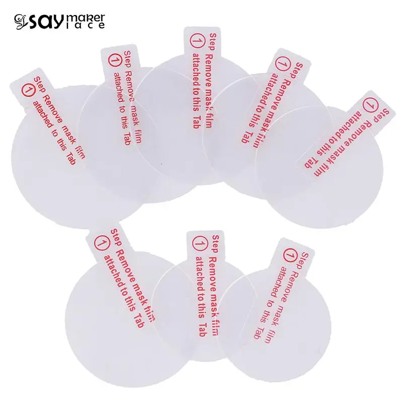 1 adet temperli cam ekran koruyucu için 28/30/34/35/36/37/38/40mm akıllı yuvarlak İzle ekran koruyucu Film