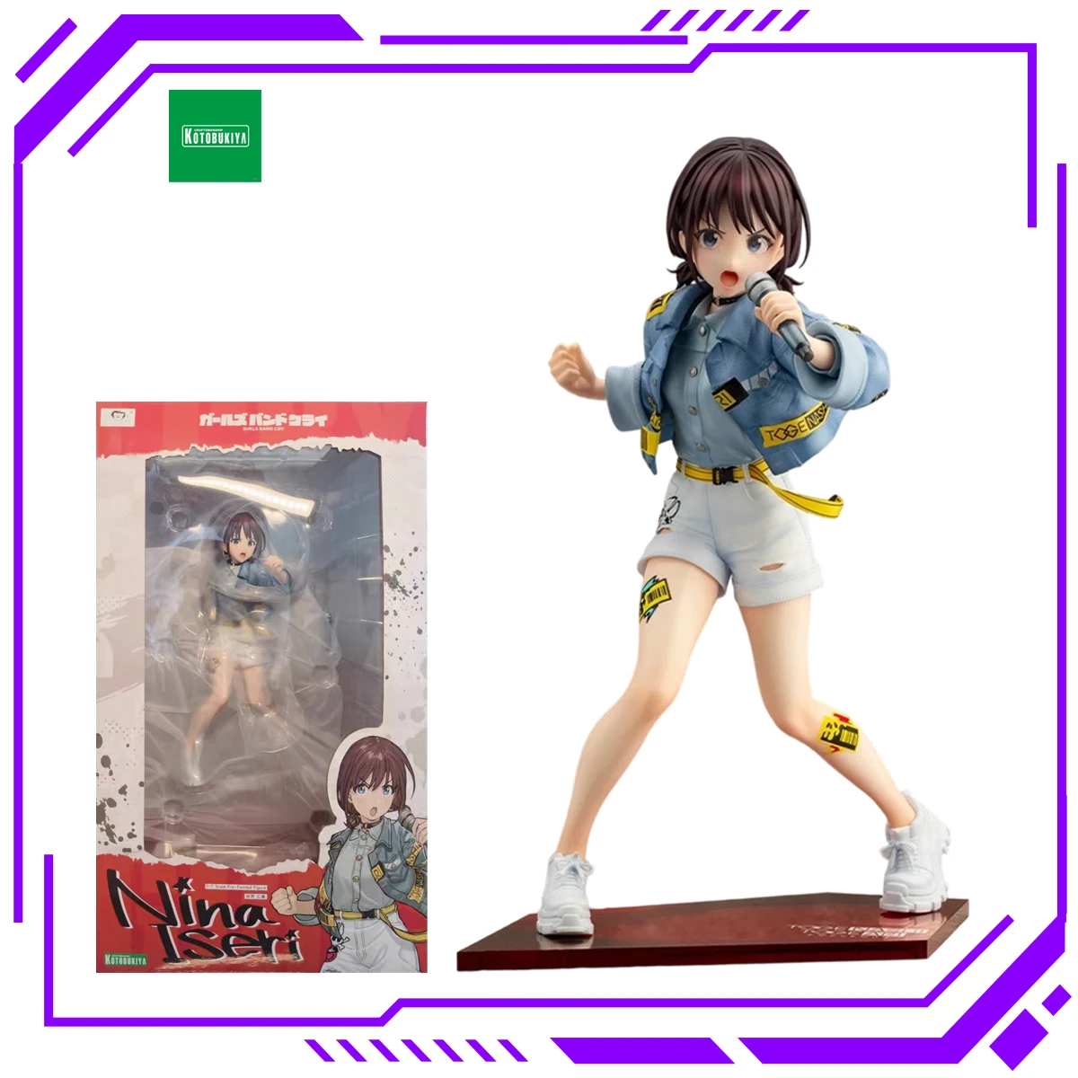 Фото В наличии: коллекционные фигурки Kotobukiya Girls Band Cry (Нина Исери, Томо Эбичука и Субару Ава) в масштабе 1/7, подарки для мальчиков и девочек. №4