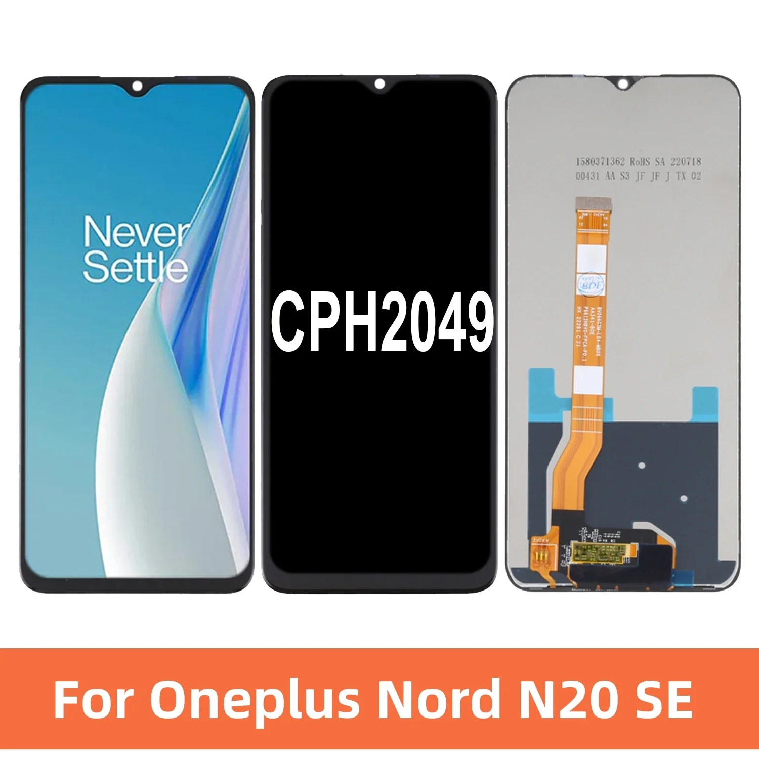 ЖК-дисплей 6 56 дюйма для Oneplus Nord N20 SE CPH2049 сенсорный экран сменный дигитайзер в