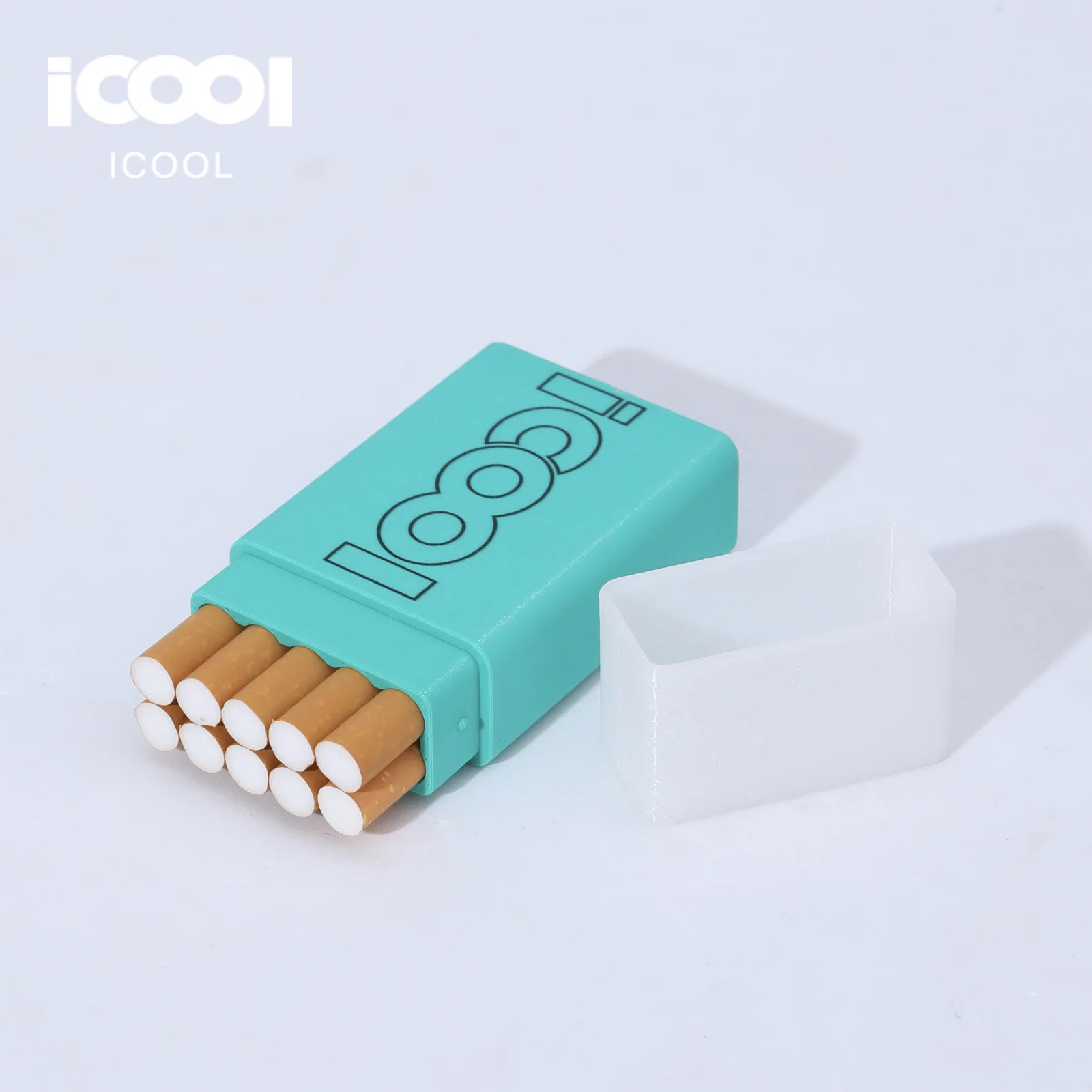 Фото Оригинальная пачка сигарет ICOOL, новый цвет макарон, 3D-печать, толстые сигареты, 10 штук в упаковке, классический логотип. №4