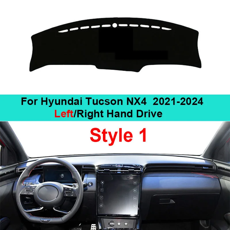 

Car Inner Dashboard Cover Dash Mat Carpet Cape Cushion For Hyundai Tucson NX4 2021 2022 2023 2024 LHD RHD Car Styling Rug