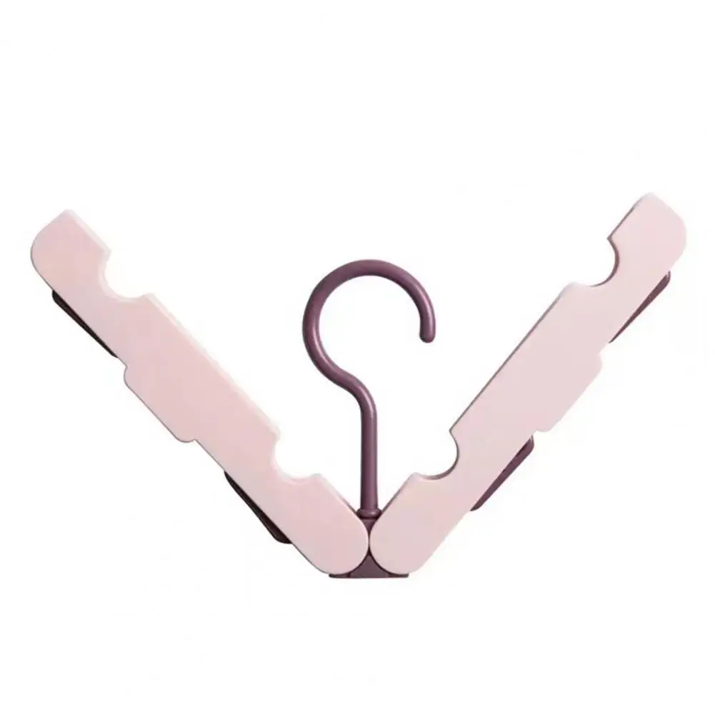 

Travel-friendly Hanger Space-saving Folding Clothes Hanger Anti-slip Windproof Drying Rack for Towels Coats Pants Socks Strong