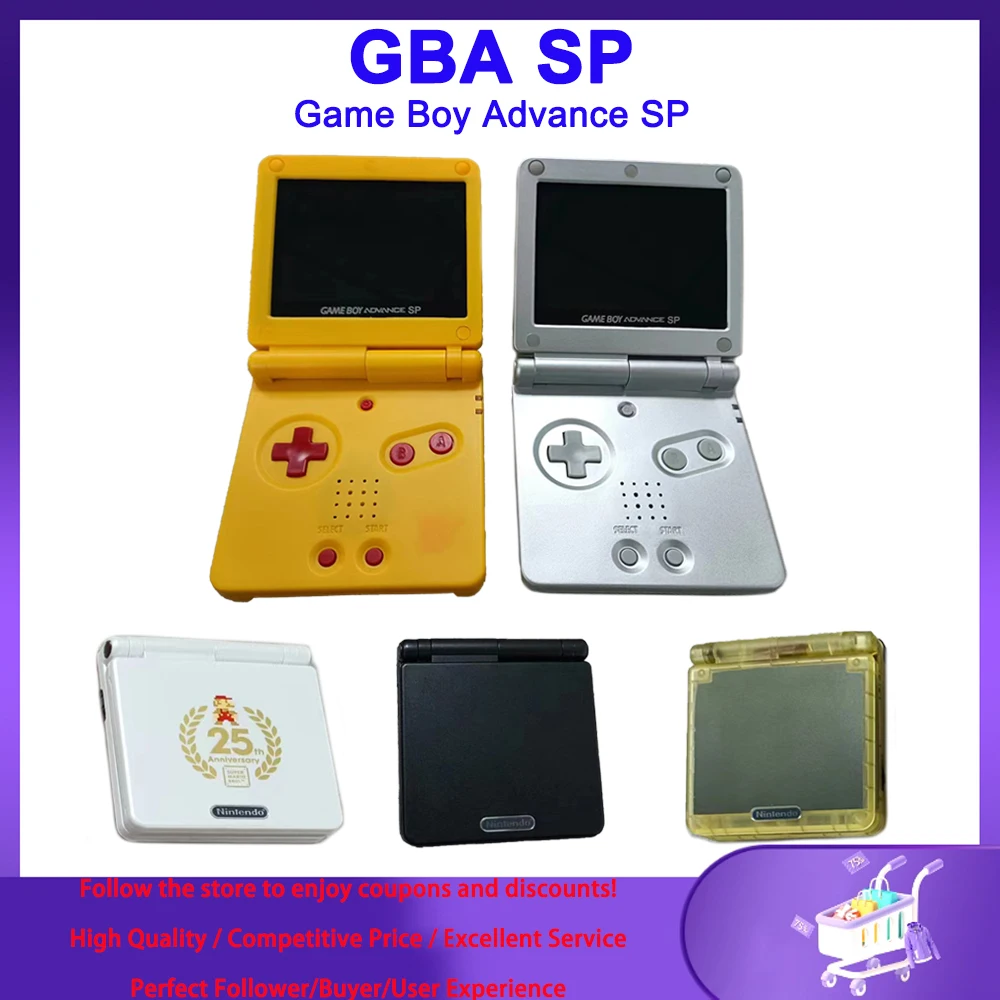 Восстановленная игровая консоль GBA SP Game Boy Advance SP AGS-001 ...