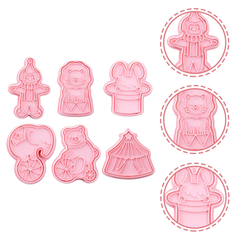 

Cookie Biscuit Animal Circus Molds Animals Baking Plunger Shapes Press Stamps Bakery Reusable Embosser Candy Cookies Holiday