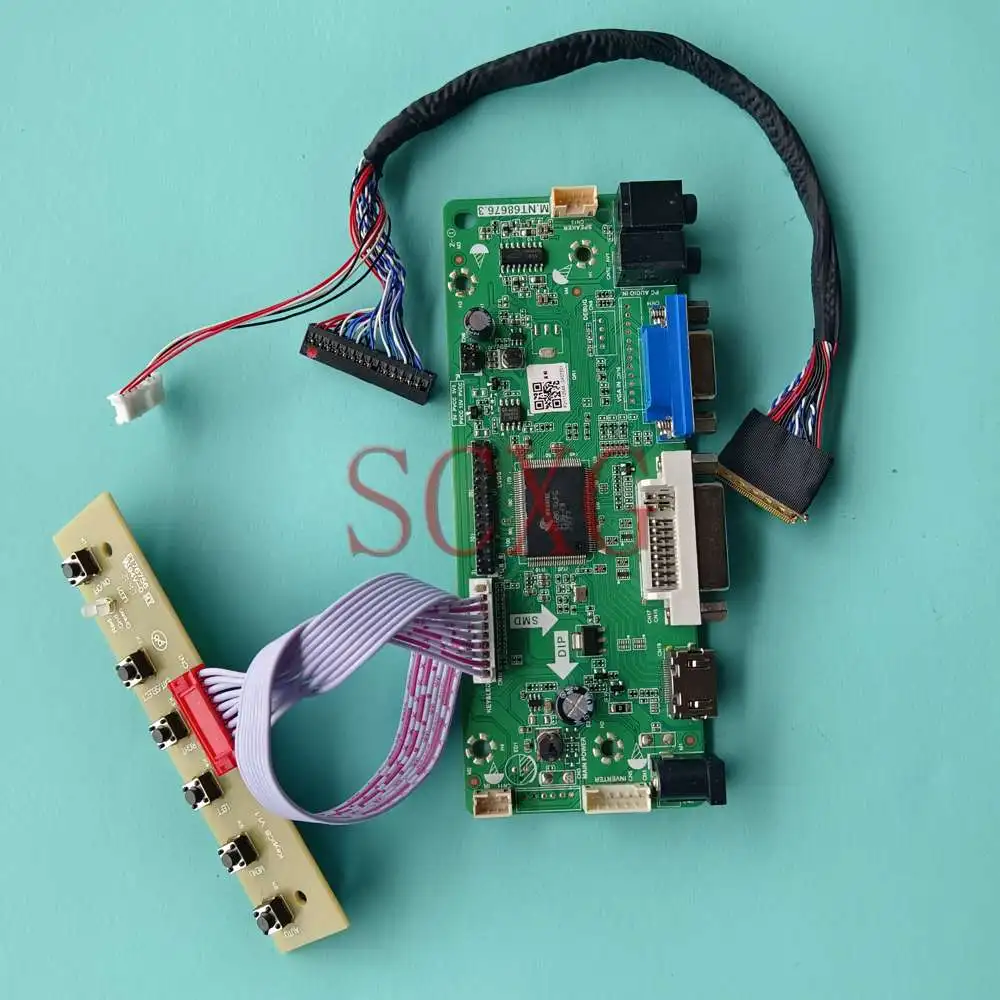 

DIY Kit For LP156WH2-TLQA LED LCD Screen Controller Board 60Hz Notebook 40 Pins LVDS DVI VGA HDMI-Compatible 1366*768 15.6"