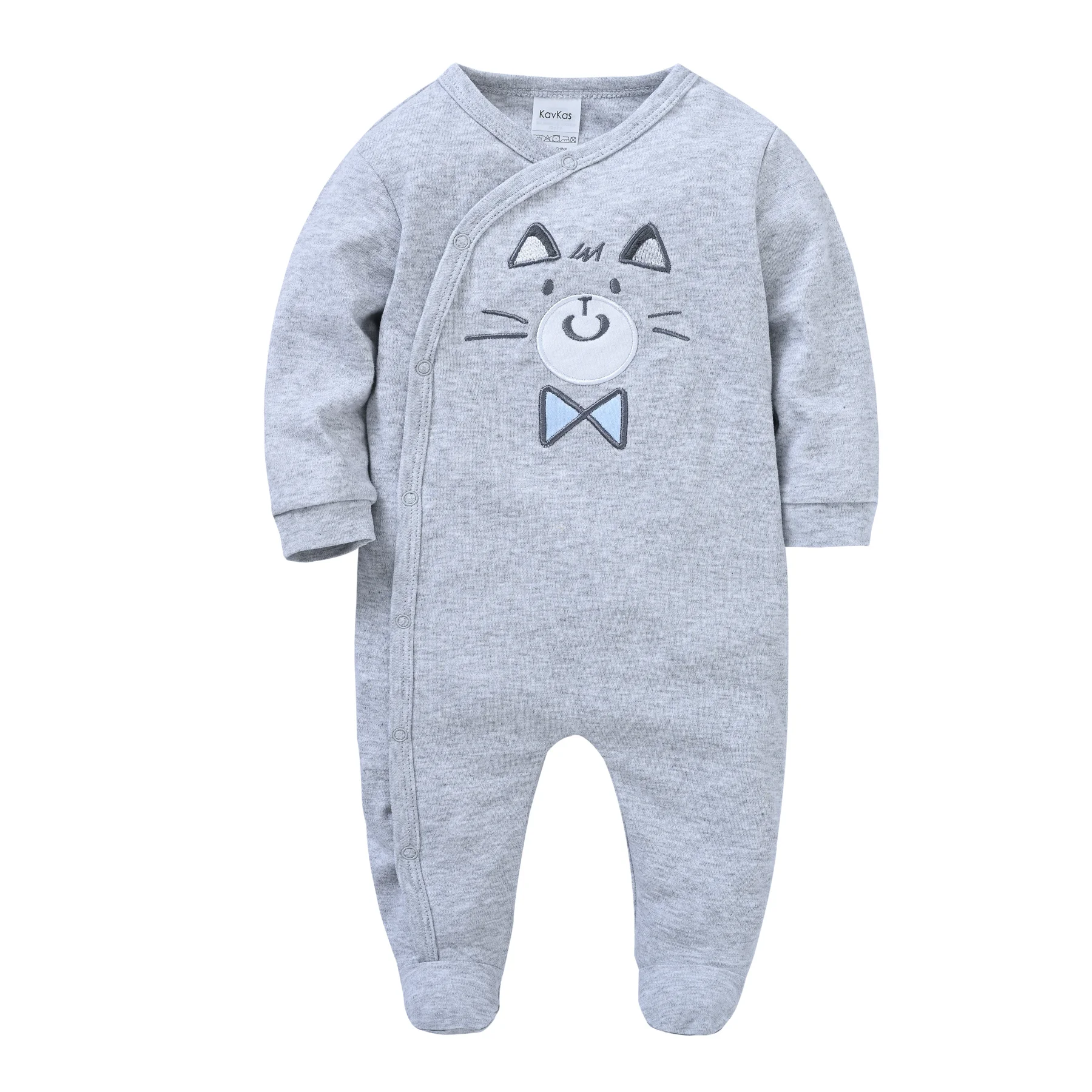 

KAVKAS Newborn Baby Clothes Infants Kids Pajamas Overalls Jumpsuits Bebes Climb Clothing Cotton Toddler Boys Sleep Wear Bodysuit