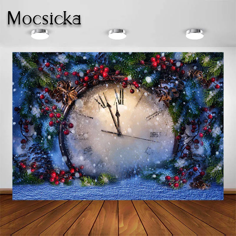 

Mocsicka Christmas Eve Party Backdrop Christmas Countdown Party Backdrop Happy New Year Decor Banner Background