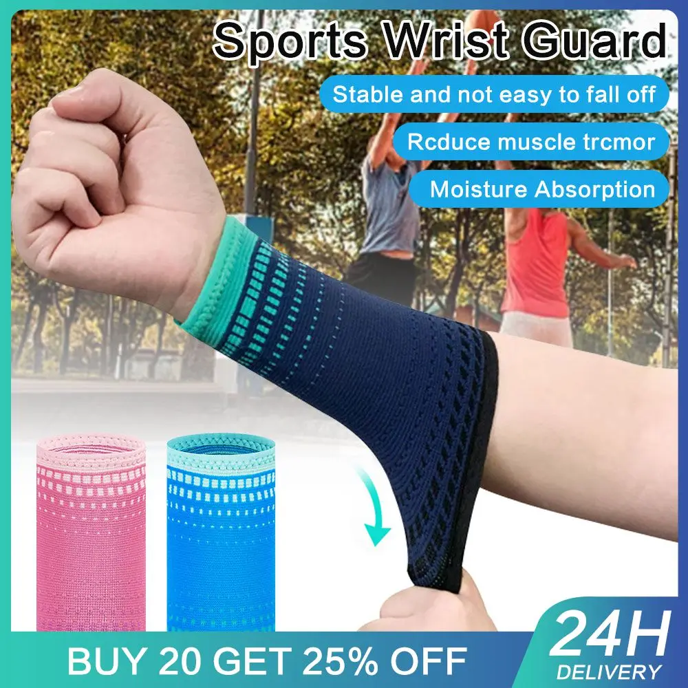 

1pcs Fitness Sports Wristband Sweat-absorbing Joint Sprain Wiping Sweat Badminton Tennis Running Elasticity Wrist Protective