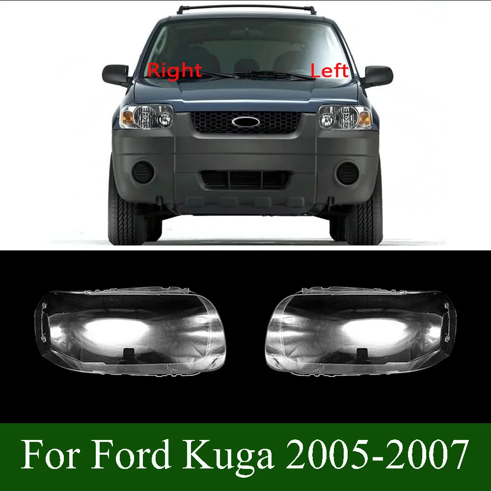 For Ford Kuga 2005-2007 Plexiglass Front Headlamp Cover Transparent Lampshade Lamp Shade Headlight Shell